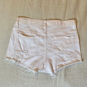 express white high rise denim short